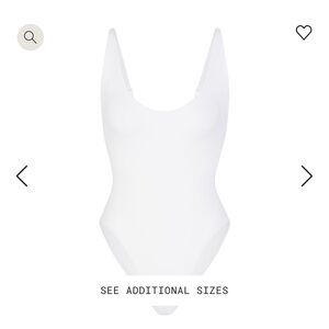 Skims scoop neck one piece bathing suit